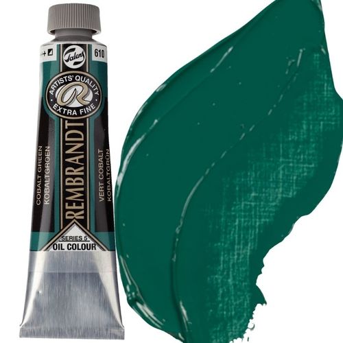 צבע שמן 40 מל Cobalt Green 610 Rembrandt (סדרה 5) 