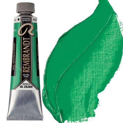 צבע שמן 40 מל Emerald Green 615 Rembrandt (סדרה 2) 