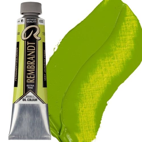 צבע שמן 40 מל Permanent Yellowish Green 633 Rembrandt (סדרה 3) 