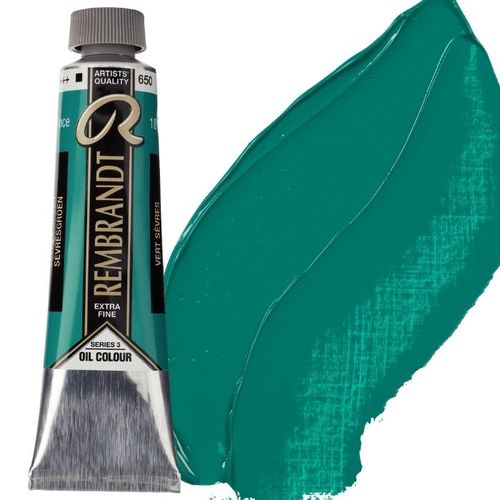 צבע שמן 40 מל Sevres Green 650 Rembrandt (סדרה 3)