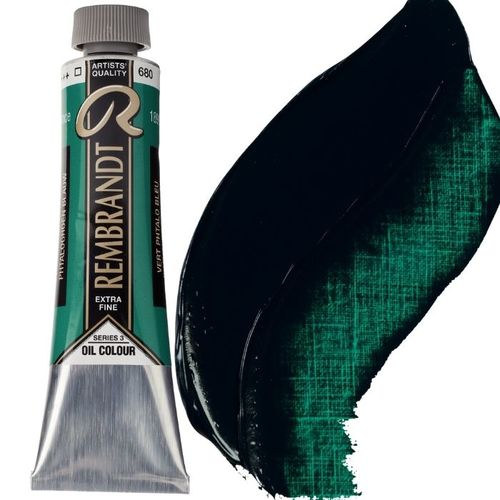 צבע שמן 40 מל Phthalo Green Blue 680 Rembrandt (סדרה 3) 