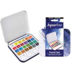 סט 24 טבליות צבעי מים DALLER ROWNEY Aqufine