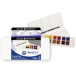 סט 12 טבליות צבעי מים DALLER ROWNEY Aqufine