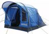 אוהל מתנפח לשלושה אנשים עם חדר שינה נפרד עשוי בדים חסיני אש המגינים מפני רוחות וגשם - כחול