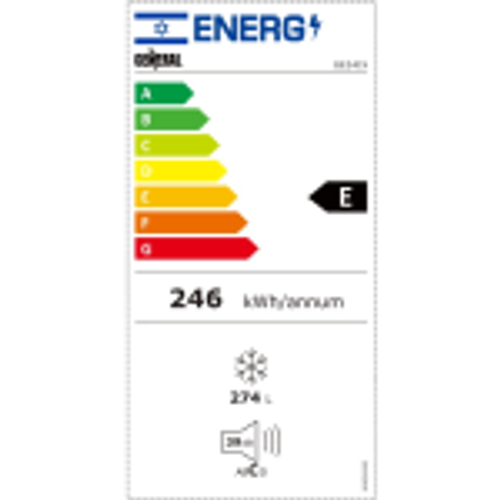 מקפיא עומד 7 תאים NF ג'נרל דגם GE34IX נירוסטה