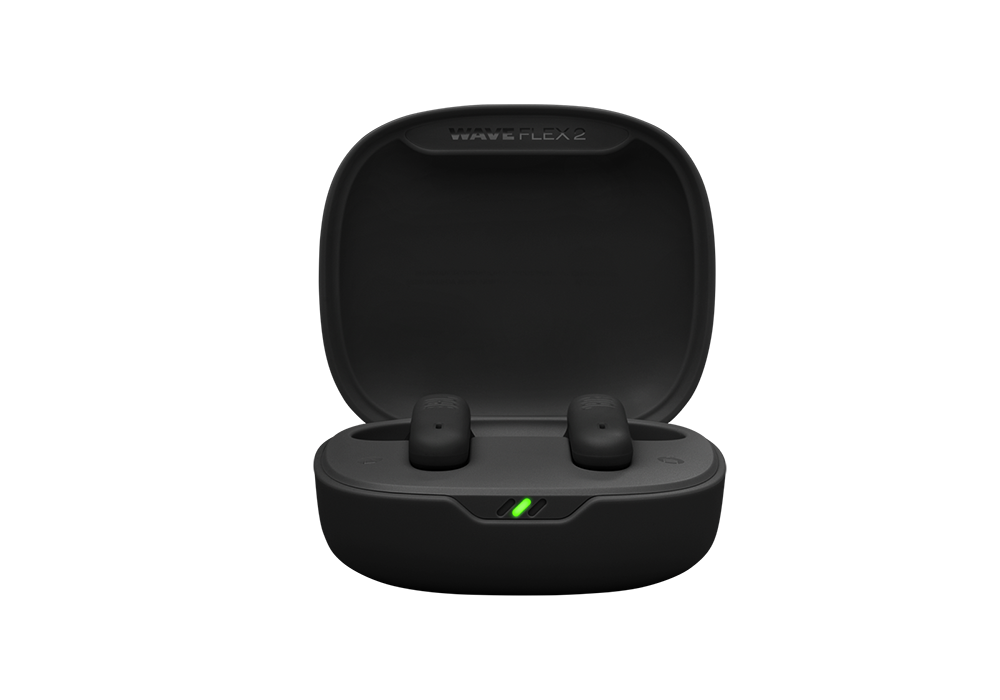 יבוא רשמי! אוזניות אלחוטיות JBL Wave Flex 2 (TWS) True Wireless - צבע שחור