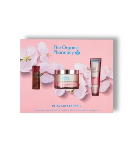 ערכה מושלמת לטיפוח העור The Organic Pharmacy Petal Soft Skin Kit 75ml