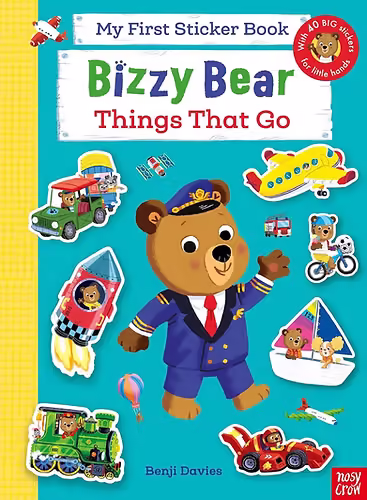 חוברת מדבקות גדולות וחפש ומצא כלי תחבורה Busy Bear