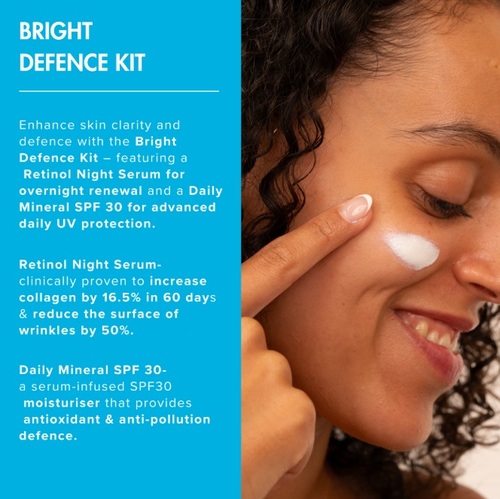 ערכת טיפוח פנים The Organic Pharmacy Bright Defence Kit 80 ml