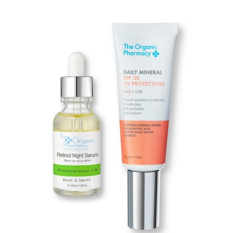 ערכת טיפוח פנים The Organic Pharmacy Bright Defence Kit 80 ml