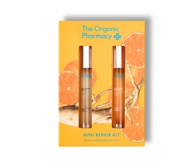 ערכת סרום וג'ל פנים The Organic Pharmacy Mini Repair Kit 30 ml