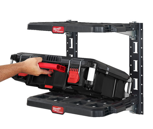 מתאם\מדפים קיר לתליית ארגזי Milwaukee PACKOUT מילווקי