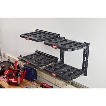 מתאם\מדפים קיר לתליית ארגזי Milwaukee PACKOUT מילווקי