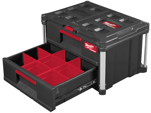 ארגז כלים 2 מגירות מסדרת Milwaukee PACKOUT