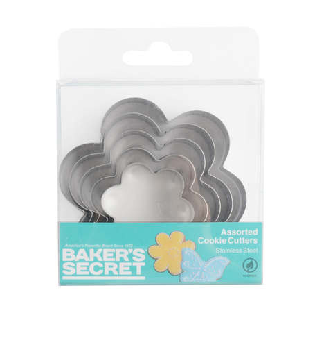 סט 5 חותכנים בצורת פרח BAKER'S SECRET