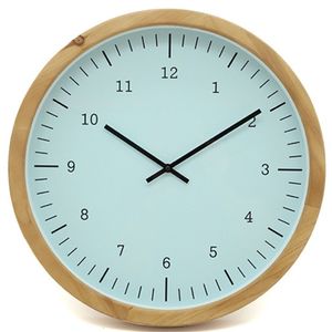 שעון קיר ניק תכלת 45 סמ