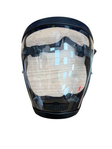  מסכת מגן מלאה לפנים  פוליקרבונט  מסגרת גמישה