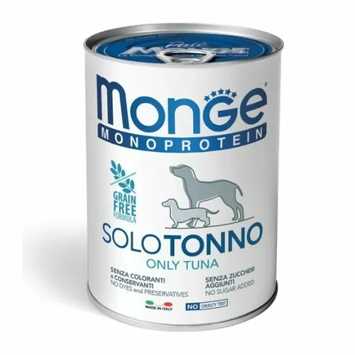 מונג’ שימורים לכלבים מונו פרוטאין טונה – 400 גרם