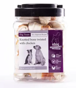 צנצנת חטיף איי-דוג עצם קשר עוף