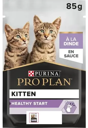 פרו פלאן פאוץ Healthy Start מזון לח ומלא לגור חתולים - נתחי הודו ברוטב