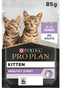 פרו פלאן פאוץ Healthy Start מזון לח ומלא לגור חתולים - נתחי הודו ברוטב