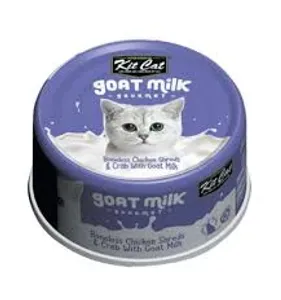 מעדן קיט קט חלב עיזים עוף ללא עצמות ובשר סרטן 70 גרם