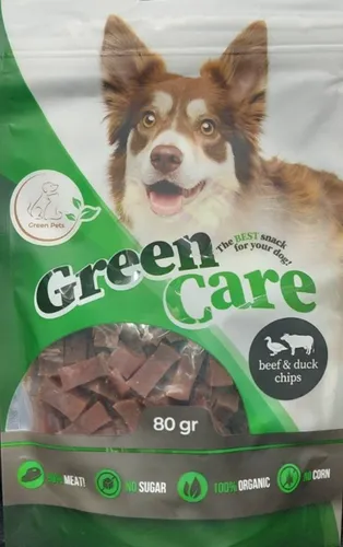 חטיף גרין קר צ'יפס בקר וברווז 80 גרם