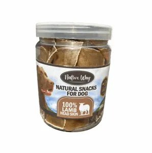 חטיף טבעי קרקפת טלה לכלב 100 גרם