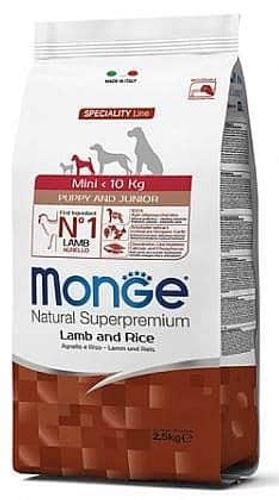 מונג' גורים גזע קטן כבש ואורז 2.5 ק