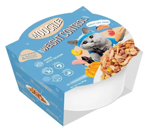 מוצי מזון מלא לחתול סלמון 85 גרם בקופסא למשקל מאוזן