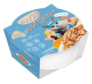 מוצי מזון מלא לחתול סלמון 85 גרם בקופסא למשקל מאוזן