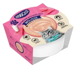 מוצי מזון משלים לחתול טונה וחלב עיזים 85 גרם בקופסא