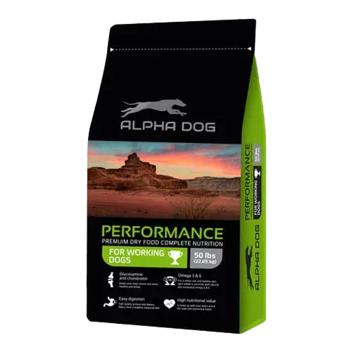 אלפא דוג מזון יבש לכלב פרפורמנס 22.65 ק''ג