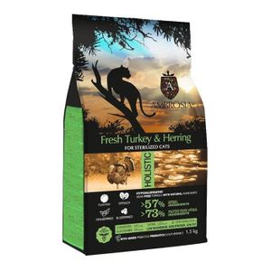 אמברוסיה מזון חתול מעוקר הרינג והודו 5 ק"ג