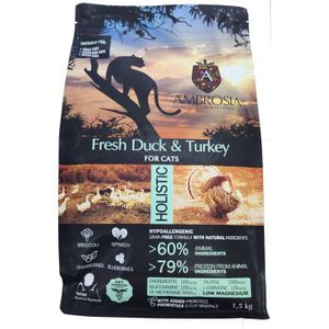 אמברוסיה 5 ק"ג חתול מעוקר/מסורס ברווז והודו