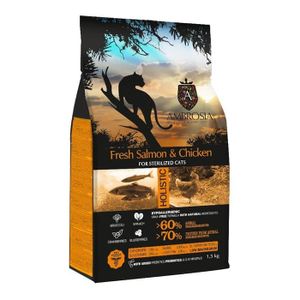 אמברוסיה מזון חתול מעוקר/מסורס סלמון ועוף 5 ק"ג