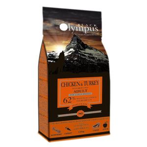 בלאק אולימפוס מזון לכלב בוגר מקסי עוף הודו ואורז חום 12 ק"ג כתום