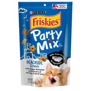 פריסקיז PARTY MIX חטיף לחתול מעדני הים קראנץ