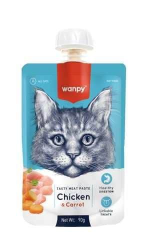 וונפי פאוץ' לחתולים עם עוף 90 גרם