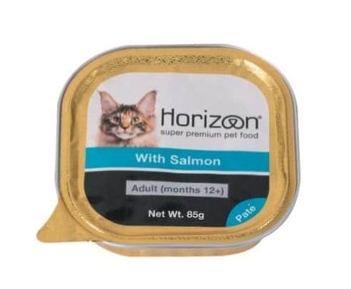 מעדן לחתול הורייזן סלמון ללא דגנים 85 גרם