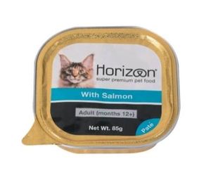 מעדן לחתול הורייזן סלמון ללא דגנים 85 גרם