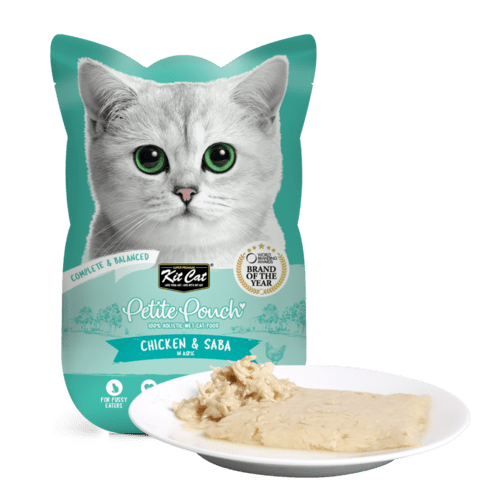 פטיט קיטקט פאוץ עוף ומקרל בג'לי