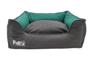 מיטה לכלב דגם רטרו בצבע אפור / ירוק 110 ס"מ