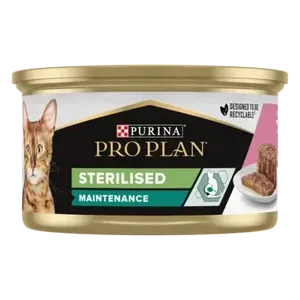 שימור סלמון וטונה בוגרים סטרילייז 85 גרם לחתולים פרו פלאן