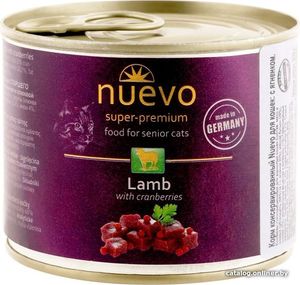 נואבו שימורי פטה לחתולים מבוגרים – כבש וחמוציות 200 גרם