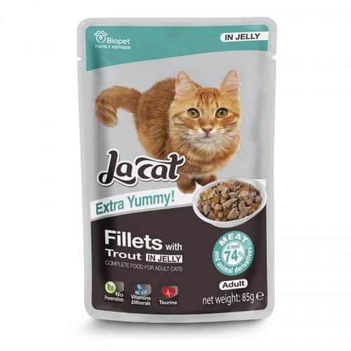 פאוצ' נתחוני לה קט עם דג פורל בג'לי