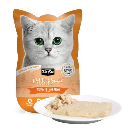 פטיט קיטקט פאוץ טונה וסלמון בג'לי