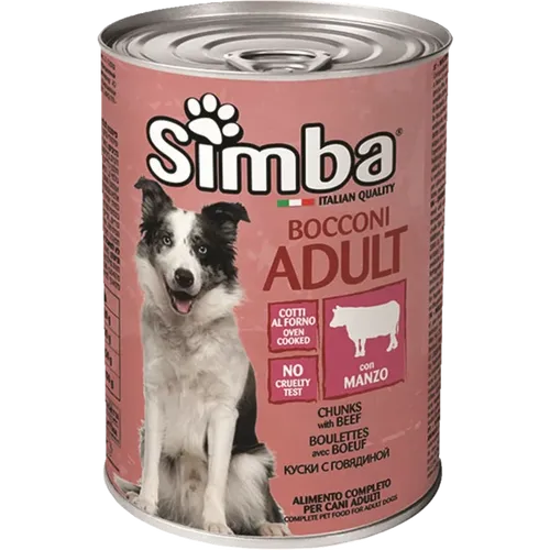 סימבה שימור לכלב בשר בקר 415 גרם