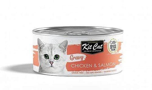 קיט קט שימור עוף וסלמון 70 גרם