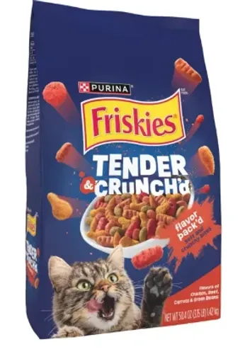 אוכל לחתולים פריסקיז נתחי ברביקיו 1.4 ק